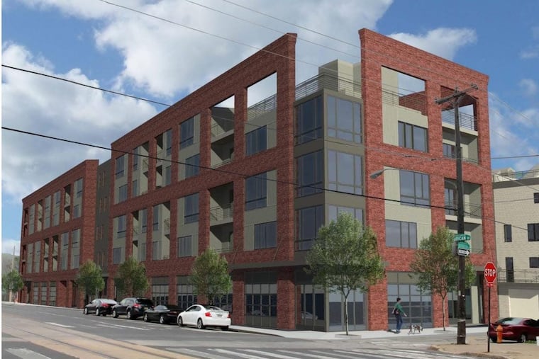 Artist's rendering of 1525 N. American St. project formerly known as Techadelphia.