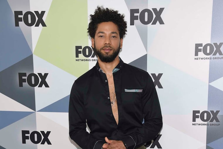 FILE - In this May 14, 2018 file photo, Jussie Smollett, a cast member in the TV series "Empire," attends the Fox Networks Group 2018 programming presentation afterparty in New York. Chicago police have opened a hate crime investigation after a man the department identified as a 36-year-old cast member of the television show “Empire” alleged he was physically attacked by men who shouted racial and homophobic slurs. Police wouldn’t release the actor’s name, but a statement from the Fox studio and network on which “Empire” airs identified him Tuesday, Jan. 29, 2019, as Jussie Smollett.(Photo by Evan Agostini/Invision/AP, File)