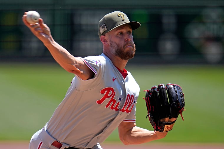 Zack Wheeler saw his velocity tick up to 96.1 miles per hour in Sunday's victory.