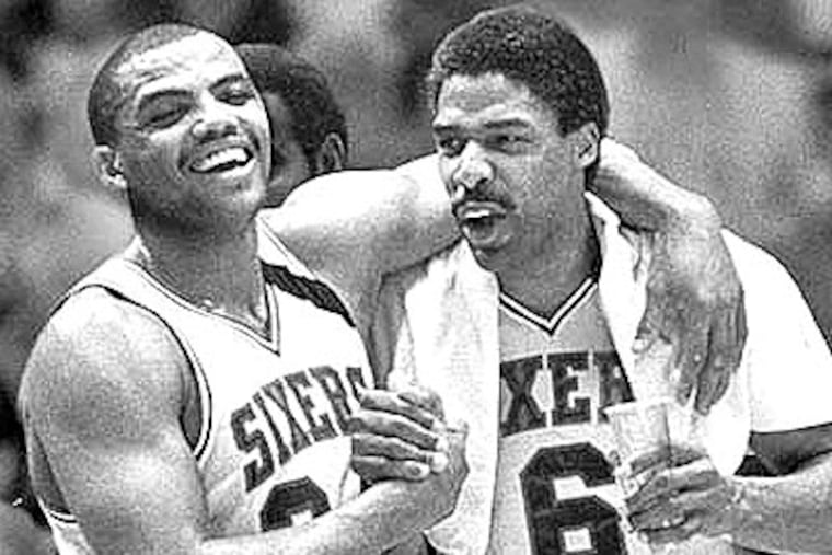 The plan was for Charles Barkley to take over the Sixers from Dr. J. It never happened. (File photo)