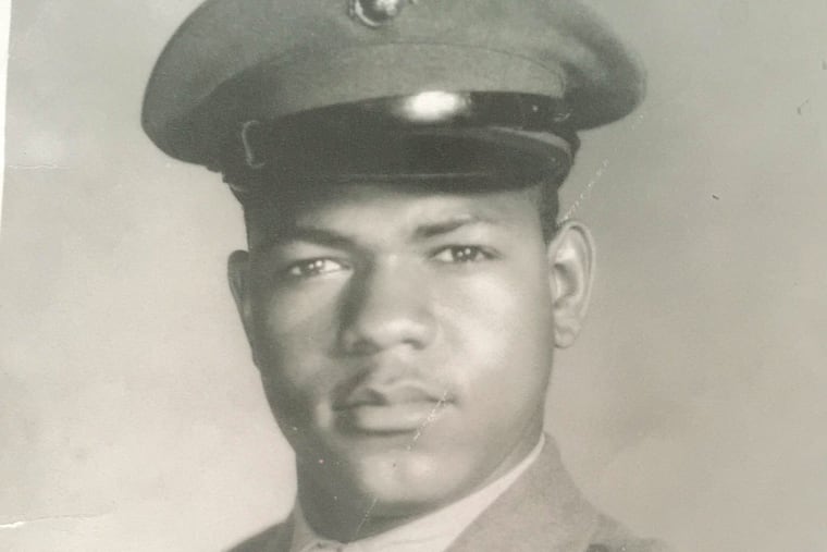 Earl Guydon in Marine uniform.