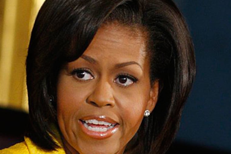 First lady Michelle Obama. (AP Photo/Ron Edmonds)