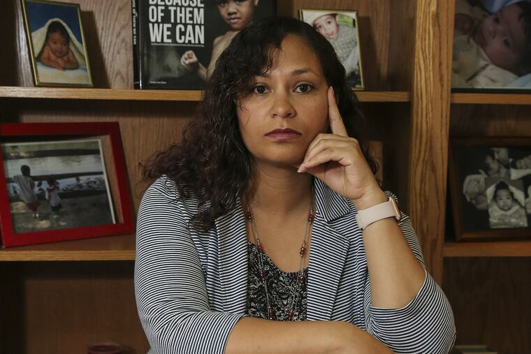 Amy Cliett, at her Swarthmore home, is one of the women who shared a story of learning her male colleagues got paid more than her.