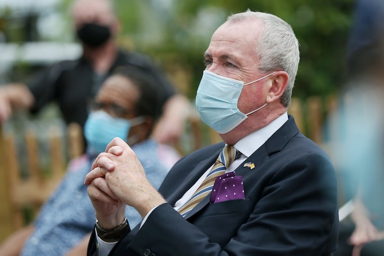 Gov. Phil Murphy listens during the opening ceremony for the Harriet Tubman Museum in Cape May in September.