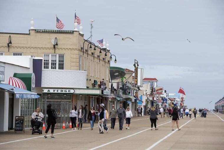 The Ocean City boardwalk.