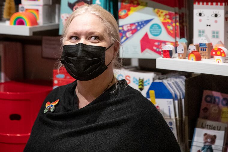 Christine Kostyrka, Director of Retail, posed for a portrait in the Design Store at the Philadelphia Museum of Art in Philadelphia, Pa. on Monday, December 20, 2021. The museum has three shops, the Main Store, the American Gallery Store and the Design Store.