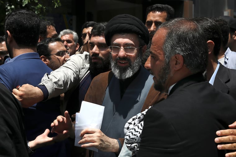 Mojtaba Khamenei (center), the son of the late Iranian Supreme Leader Ayatollah Ali Khamenei, has been chosen as his father's successor.