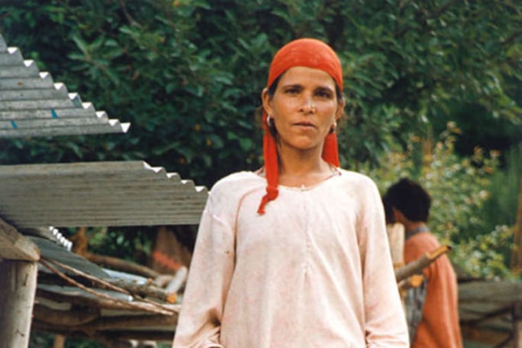 Erinn Cosby in the Himalayas. It’s on display at a new exhibit at Art Sanctuary called “An Extension of Beauty.”