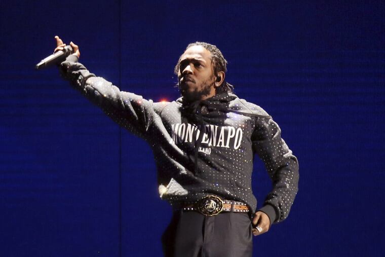 Kendrick Lamar performs at the Brit Awards 2018 in London. Lamar was nominated for five BET Awards including ones for best collaboration, with Rihanna for "Loyalty," video of the year, album of the year and Coca-Cola Viewers’ Choice.