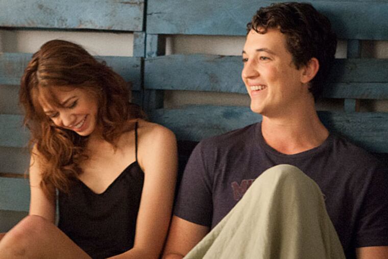 Analeigh Tipton (Megan) with Miles Teller (Alec) in Entertainment One's "Two Night Stand. ( Entertainment One Films US)