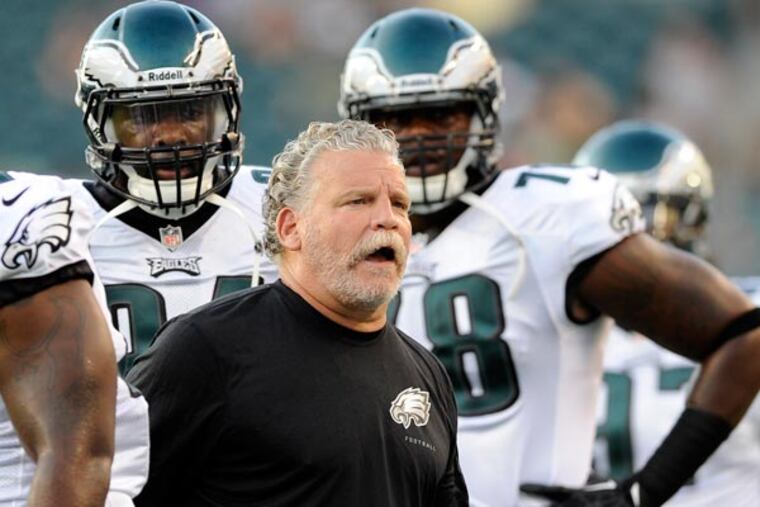 Eagles defensive line coach Joe Azzinaro. (Michael Perez/AP)