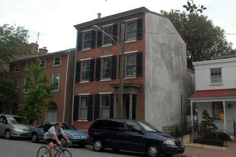 West Miner Street homes near the First Presbyterian Church of West Chester (right). Below, an artist's rendering of the plans.