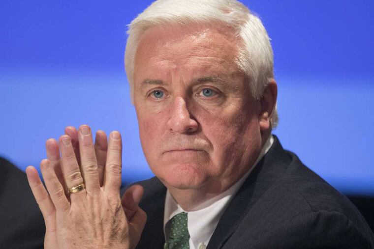 Gov. Corbett said there was not enough support in the legislature for a $2-a-pack cigarette tax to help fund Philadelphia's schools.