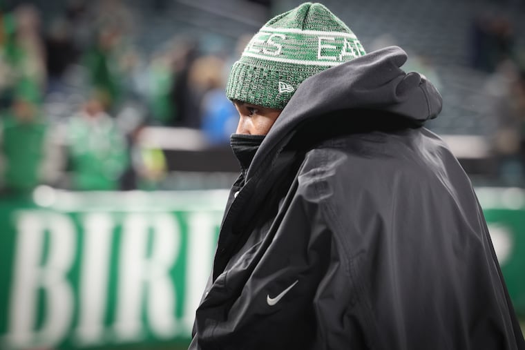 Jalen Hurts and the Eagles are hoping to overcome history during their playoff run.