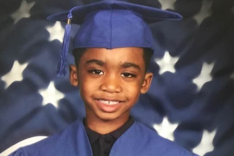 Daylan Williams, 6, at his pre-K graduation.