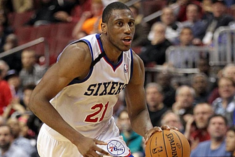76ers forward Thaddeus Young. (Yong Kim/Staff Photographer)