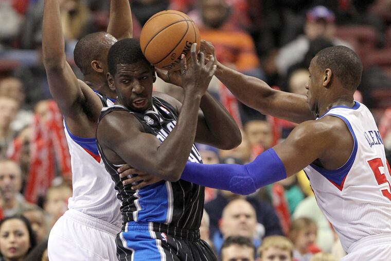 Andrew Nicholson (center), a former Orlando Magic first-round pick, is making a name for himself in China.