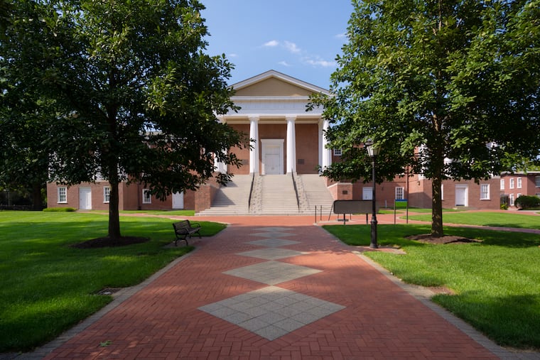 Old College Hall at the University of Delaware in Newark.