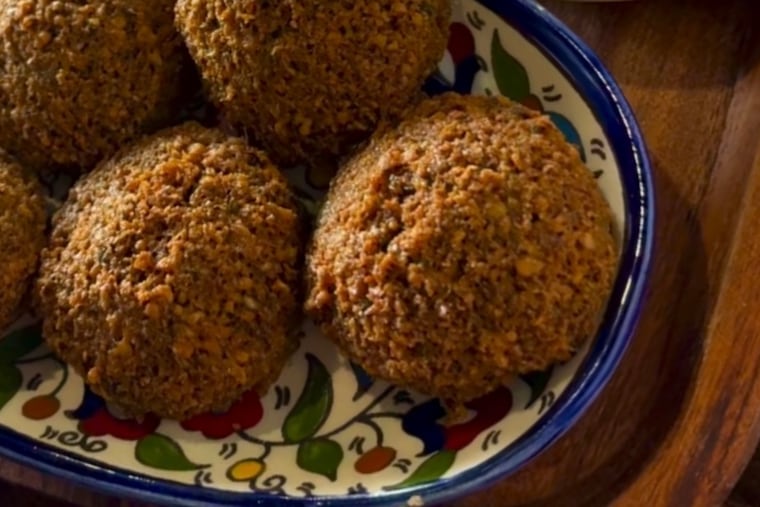 Find falafel on the menu at Bishos.