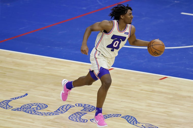 Sixers guard Tyrese Maxey has shown he can make a difference off the bench.