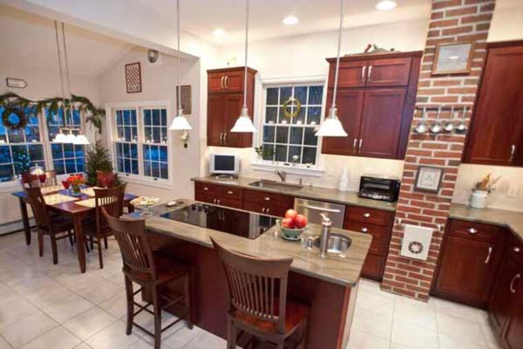 The kitchen of Michael and Jean Brennan's Collingswood house.