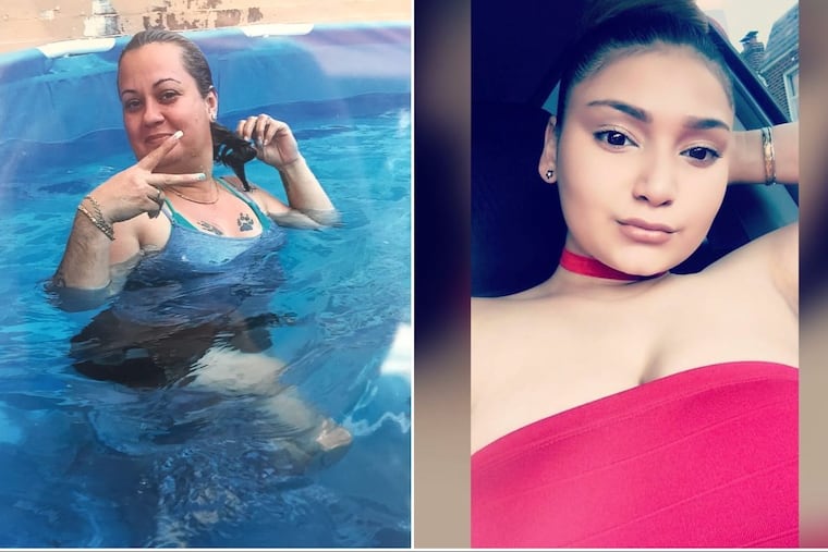 Lylliana Mendoza, 35, left, and her stepdaughter, Aslemarie Torres, 19, were killed in a double shooting in Fairhill.