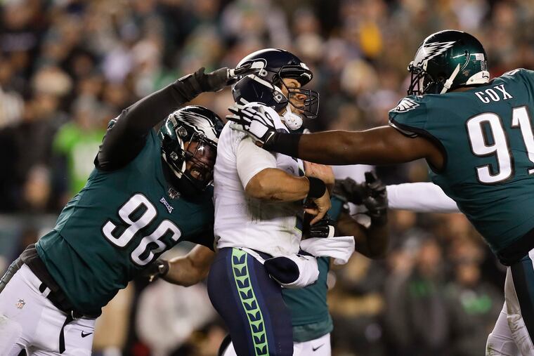 The Eagles sacked Russell Wilson six times in a Week 12 loss last season, including four on blitzes.