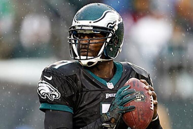 Michael Vick has thrown eight interceptions so far this season. (Yong Kim/Staff Photographer)