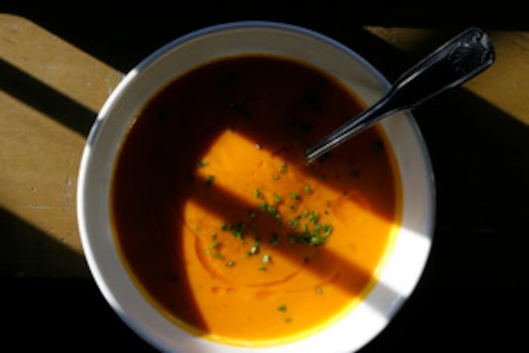 Chef Peter Dunmire serves a nightly soup special at his N. 3rd restaurant. This is his Moroccan Spiced Carrot Soup.