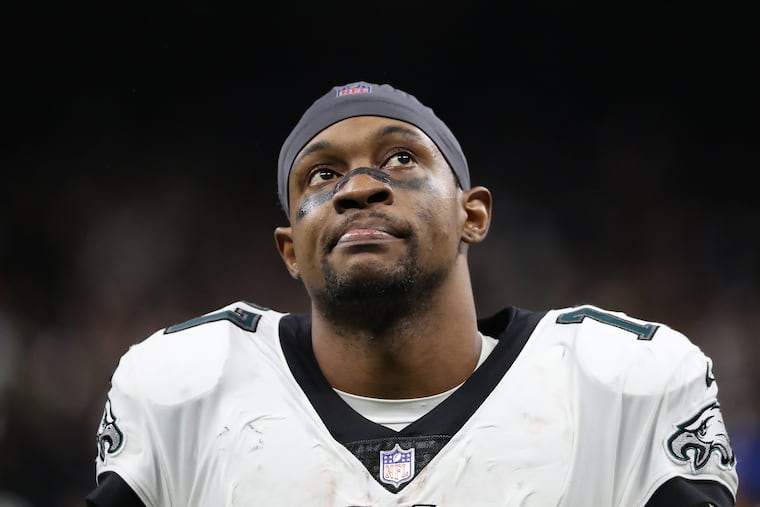 Alshon Jeffery is understandably dejected following the Eagles' loss.