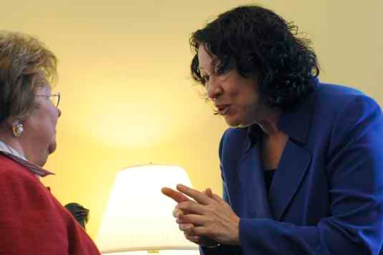 High-court nominee Sonia Sotomayor (right) with Sen. Barbara Mikulski (D., Md.) this month. Sen. Charles Grassley (R., Iowa) found her "much friendlier . . . less aggressive" than he expected.