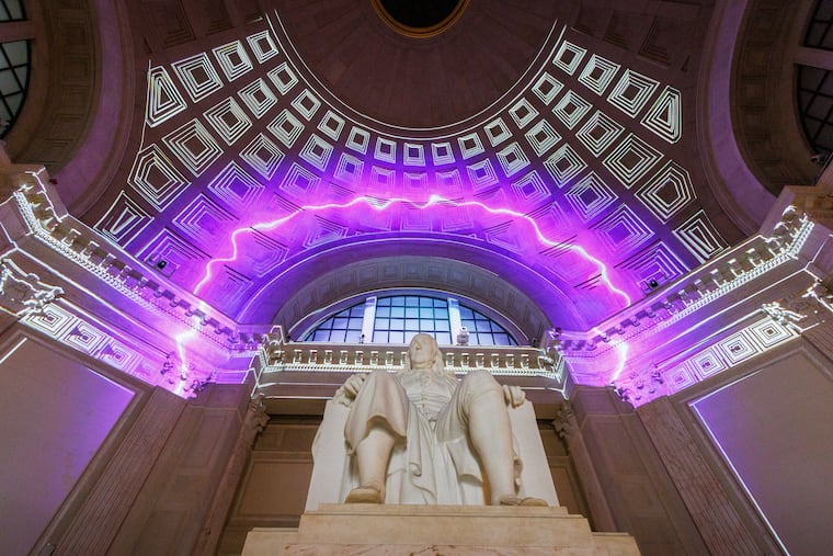 The Benjamin Franklin National Memorial at the Franklin Institute, Philadelphia, Jan. 16, 2026.