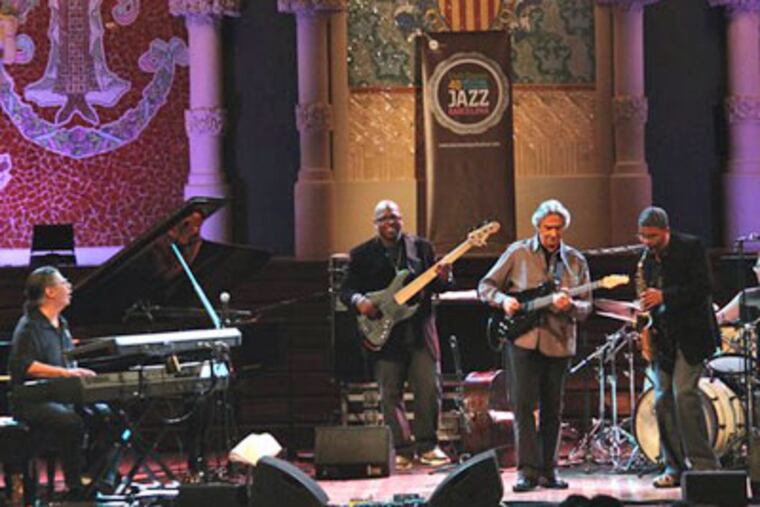 The Five Peace Band , with Chick Corea and John McLaughlin, plays two shows Sunday at the Keswick Theatre in Glenside. (Chick Corea Productions)