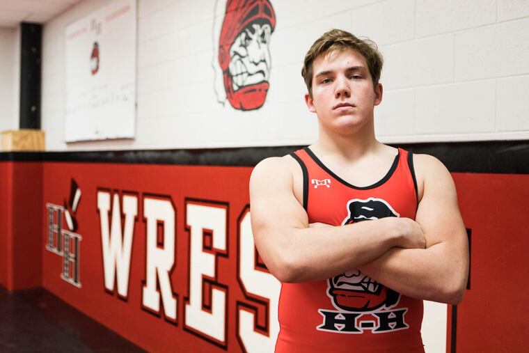 Hatboro-Horsham heavyweight wrestler Nick Chapman.
