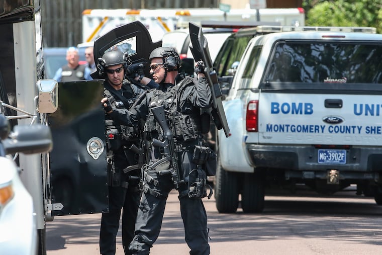 Several SWAT officers and other police personnel were dispatched to the Eaglestream Apartments on Thursday after a home exploded in Lower Providence Township.