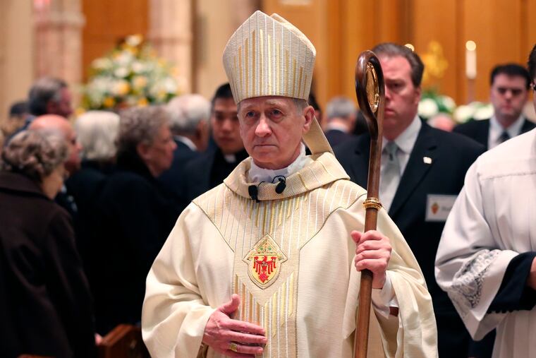 FILE - In this April 23, 2015 file photo, Chicago Archbishop Blase Cupich processes from Holy Name Cathedral following the funeral Mass of Cardinal Francis George in Chicago. The Chicago archbishop helped organize this week's Vatican summit on clergy sex abuse and, on Friday, pitched his own plan for bishops to police each other's behavior. (Chris Walker/Chicago Tribune via AP, Pool, File)