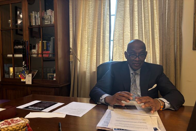 U.S. Rep. Dwight Evans in his office on Tuesday, March 4, 2025.