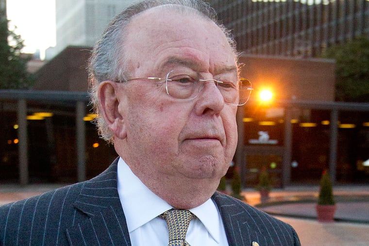 Joseph Dougherty, shown here in January, was sentenced Monday to 19 years and 2 months in federal prison for overseeing a years-long campaign of sabotage and intimidation of nonunion contractors. CHARLES FOX / Staff Photographer