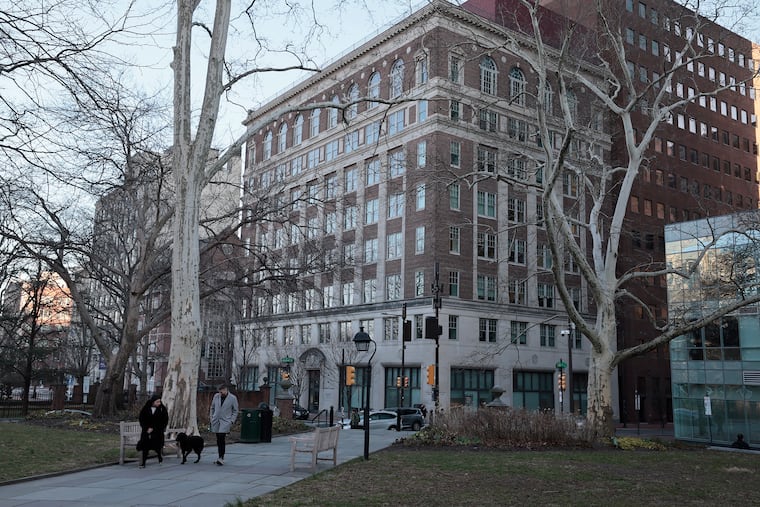 The property at 436 Walnut Street in Philadelphia as viewed from Independence Square on Wednesday, March 18, 2026.