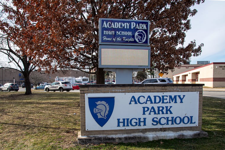 Academy Park School in Sharon Hill, Pa.