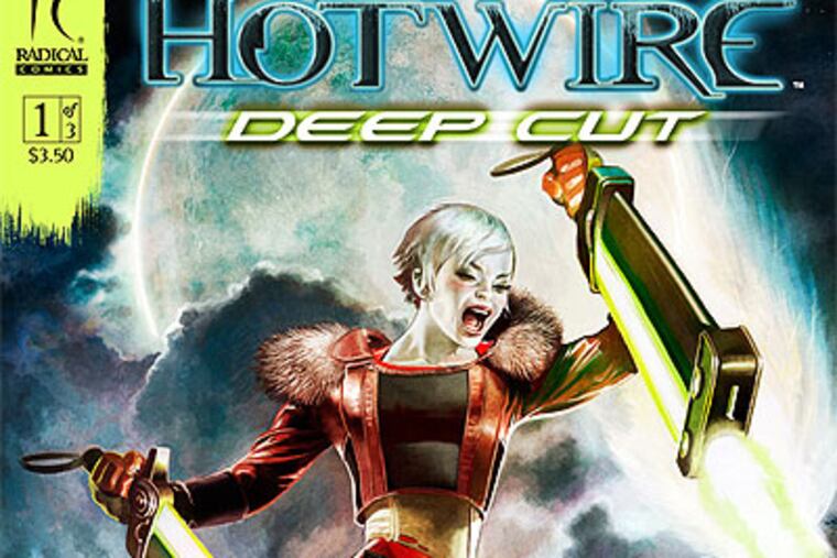 Unbelieving futuristic exorcist Alice Hotwire returns in the first issue of Radical's new "Hotwire: Deep Cut."