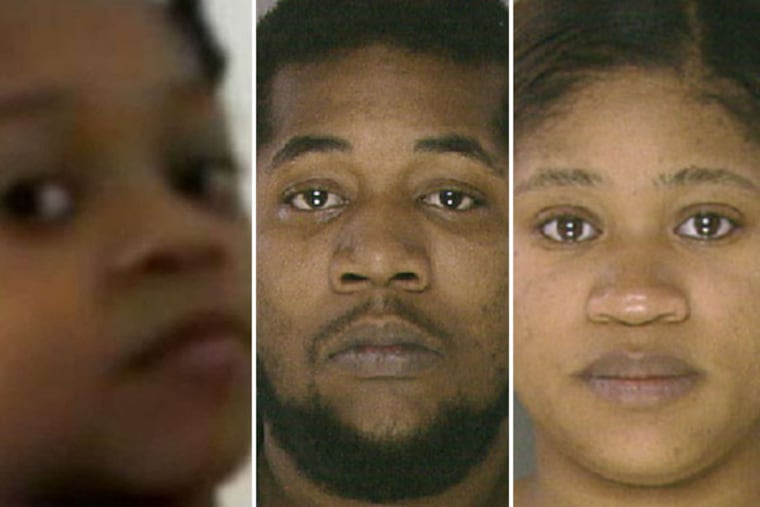 Dashawn Harris, 5; Christian Patrick, the mother's boyfriend, and Lashay Patterson, the child's mother.