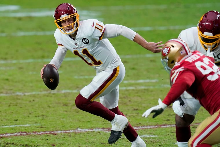 Whether Washington quarterback Alex Smith plays on Sunday against the Eagles could determine whether the Football Team makes the playoffs.