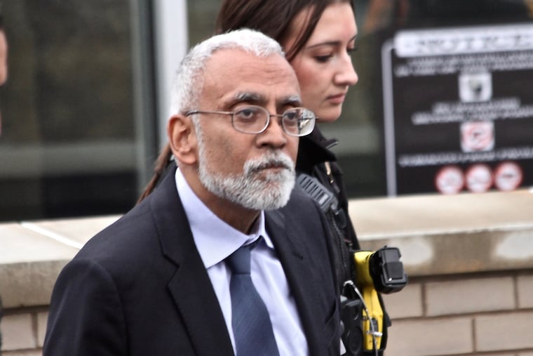 Subramanyam “Subu” Vedam outside the Centre County Courthouse in Bellefonte, Pa. on Feb. 6 after a hearing on new evidence uncovered in his 1983 murder case.