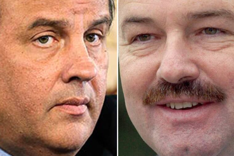 Gov. Chris Christie (left) and N.J. State Sen. Fred Madden