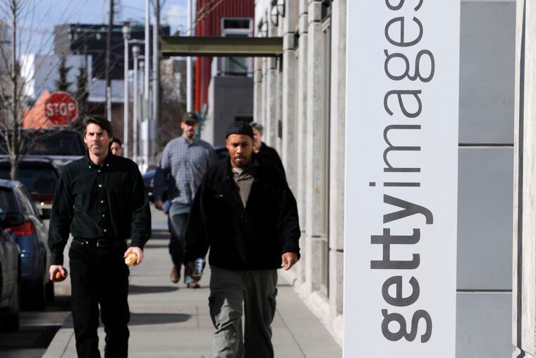 A sign for the Seattle office of Getty Images Inc., in 2008.
