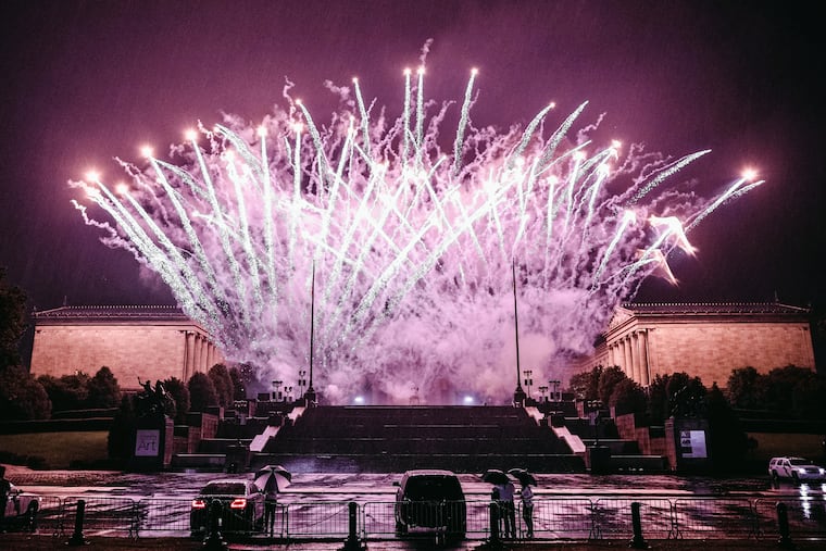 The Philadelphia Art Museum lights up as fireworks go off in celebration of Independence Day on Monday, July 4th, 2016. NBC10 and Telemundo62 will be hosting coverage of Philly's 2018 Fourth of July celebration.