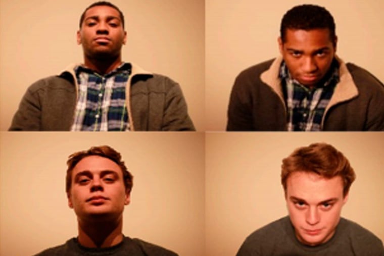 Researchers at the University of North Carolina asked people to rate white and black men, including the two pictured above, on traits such as competence and threat. The left images represent taller height; the right shorter.