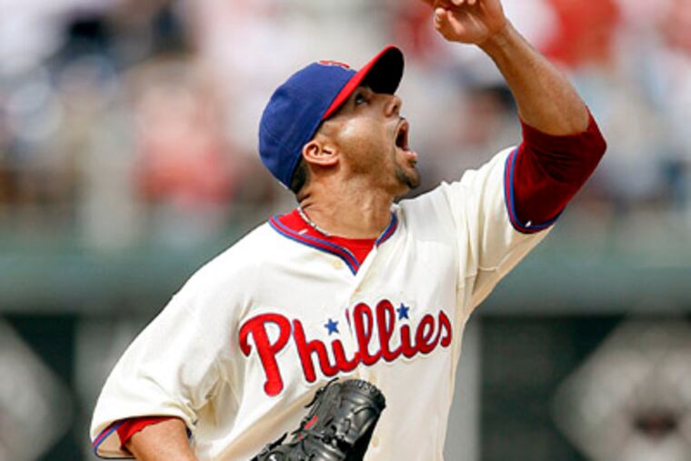J.C. Romero had to serve a 50-game suspension at the start of the 2009 season. (Tom Mihalek/AP Photo)
