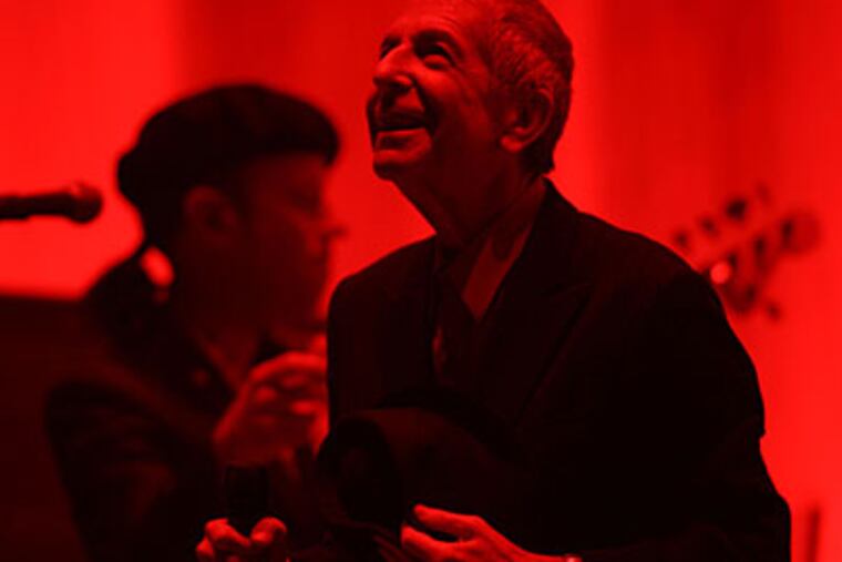 The Academy of Music stop was part of Cohen's first tour in nearly 15 years. (David Swanson/Staff Photographer)